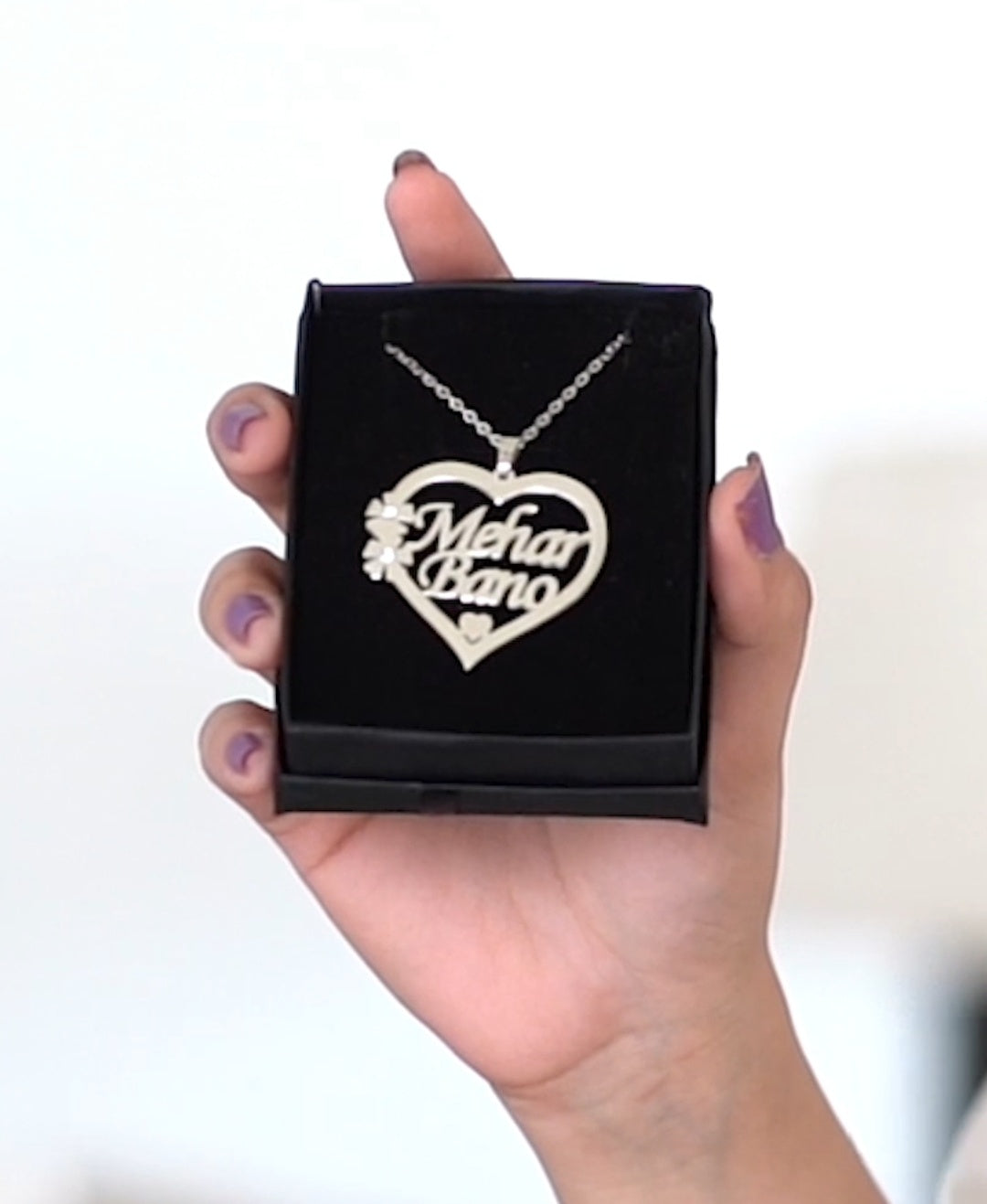 Name in Hear Necklace