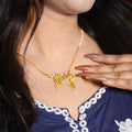 Crown And Heart  Necklace